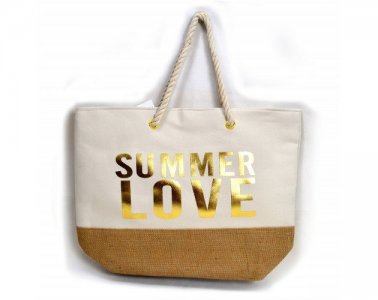 Sac de plage pour femme SUMMER LOVE Cream Cocovery19