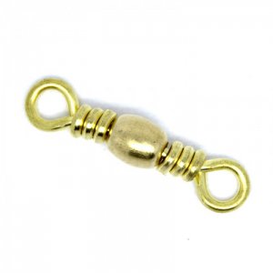 Colmic Brass barrel swivels Yellow